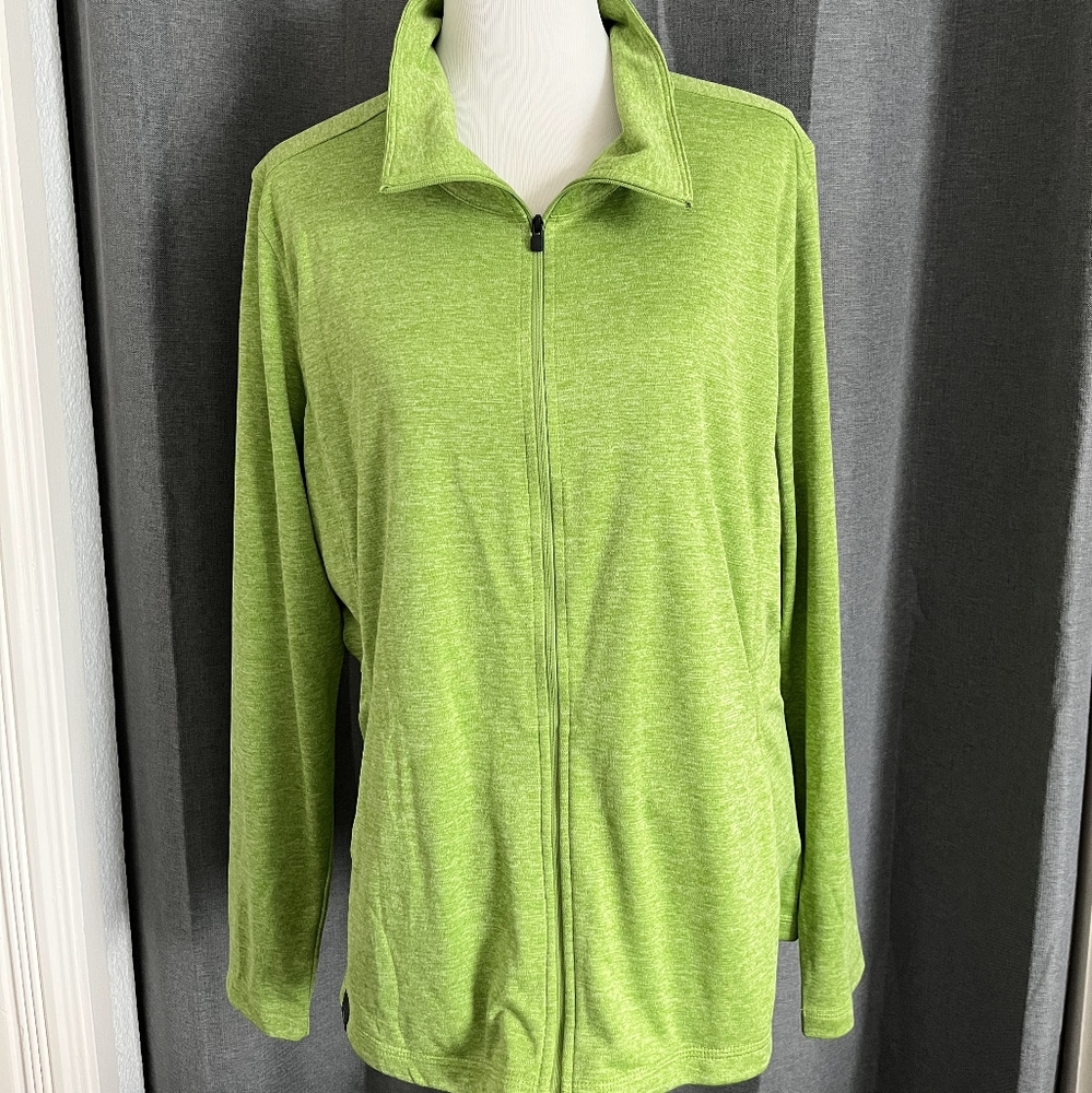 Brand new OGIO lime green full zip jacket with pockets. XXL